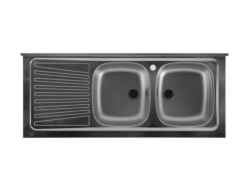 Lavello Inox doppia vasca destra Colavene