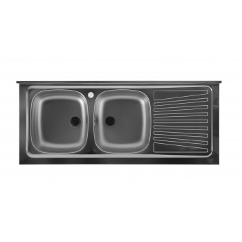 Lavello Inox doppia vasca sinistra Colavene
