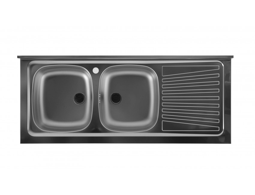 Lavello Inox doppia vasca sinistra Colavene
