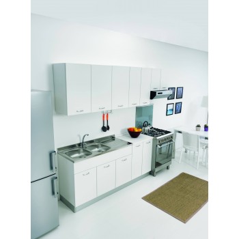 Lavello Inox doppia vasca sinistra Colavene