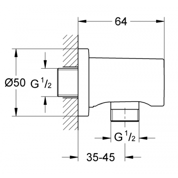 GROHE RACCORDO EROGATORE