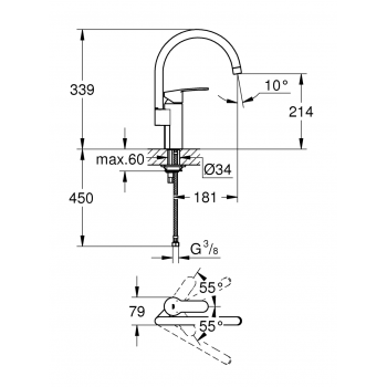 GROHE MISCELATORE LAVELLO ESTYLE