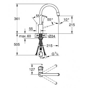 GROHE MISCELATORE LAVELLO CONCETTO