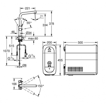 Grohe Blue Home Rubinetto per lavello 31454DC1
