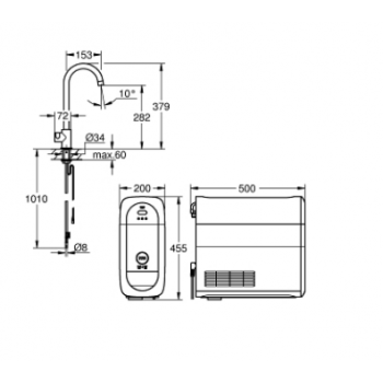 GROHE MISCELATORE BIDET EURODISC COSMO