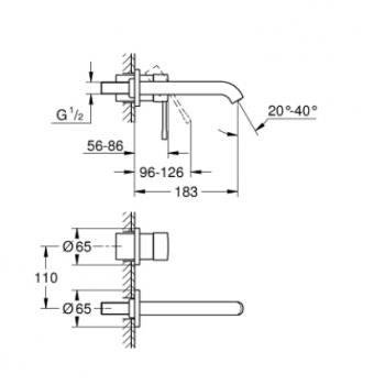 GROHE MISCELATORE BIDET EURODISC COSMO