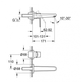 GROHE MISCELATORE BIDET EURODISC COSMO