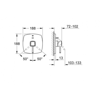 GROHE MISCELATORE BIDET EURODISC COSMO