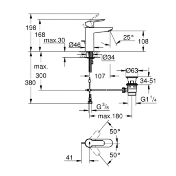 GROHE MISCELATORE BIDET EURODISC COSMO
