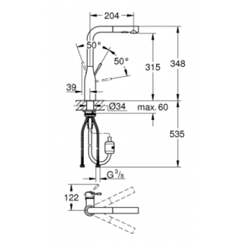 Grohe Essence Miscelatore monocomando per lavello 30270000