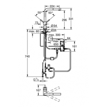 GROHE MISCELATORE BIDET EURODISC COSMO