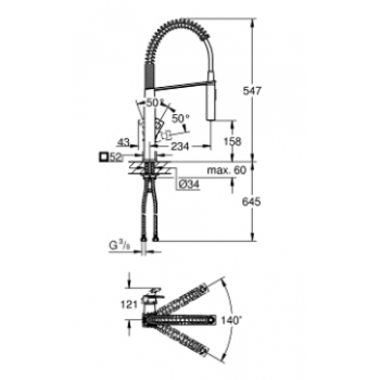 GROHE MISCELATORE BIDET EURODISC COSMO