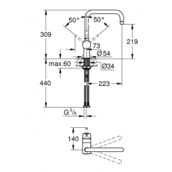 GROHE MISCELATORE BIDET EURODISC COSMO