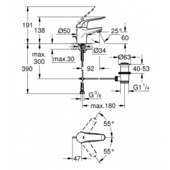 Grohe Euroeco Special Miscelatore monocomando per lavabo 32763000