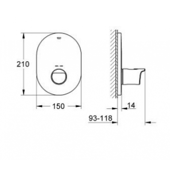 Grohe Grohtherm 2000 Miscelatore termostatico centrale 19352001