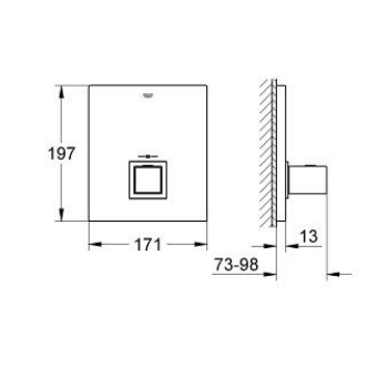 Grohe Grohtherm Cube Miscelatore termostatico centrale 19961000