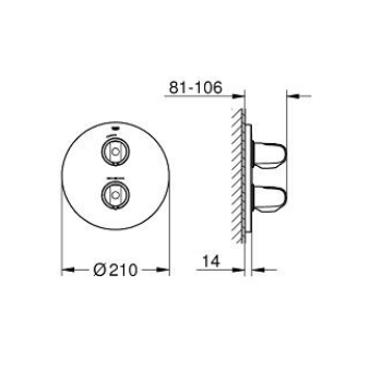 Grohe Grohtherm 1000 New Miscelatore termostatico per doccia 19984000