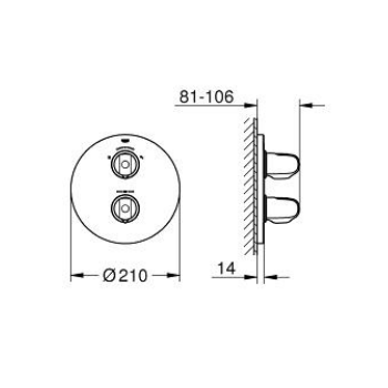 GROHE MISCELATORE BIDET EURODISC COSMO