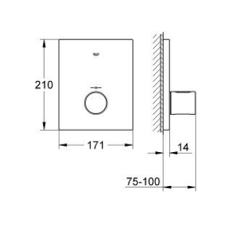 Grohe Grohtherm F Miscelatore termostatico centrale 27619000