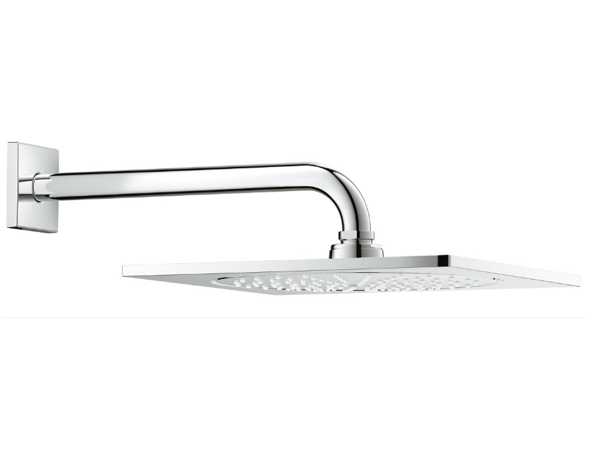 Grohe Rainshower F-Series 10″ 254 x 254 Set soffione doccia a parete sporgenza 286 mm, 1 getto 26060000