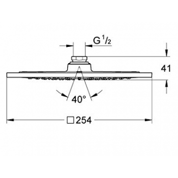 Grohe Rainshower F-Series 10″ Soffione doccia 27271000