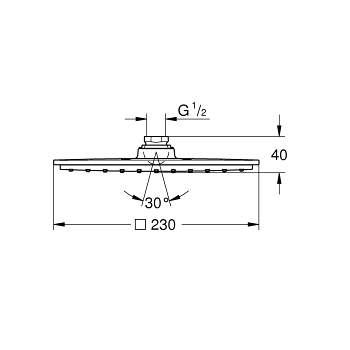 Grohe Rainshower Allure 230 Soffione doccia 27479000