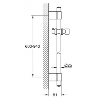Grohe Rainshower Asta doccia 900 mm 28819001