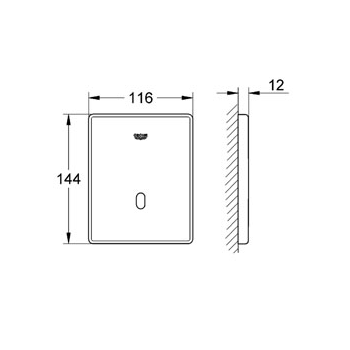 Idral Selbstschlußarmatur für Urinal serie CLASSIC