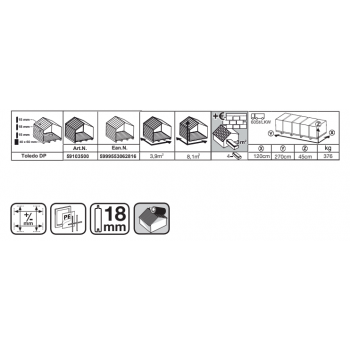 Casetta Londra Blockhouse in legno