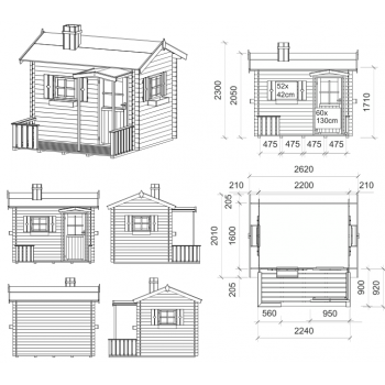 Casetta Kinder in legno 59912140