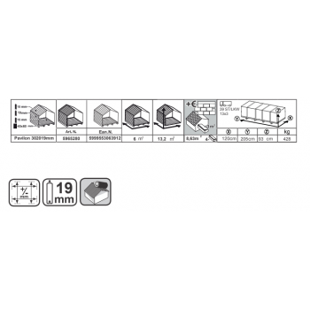 Chiosco 3020 in legno 59652080