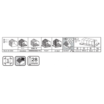 Casetta Londra Blockhouse in legno