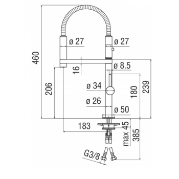 Nobili miscelatore lavabo con scarico Mia MI102118/1CR