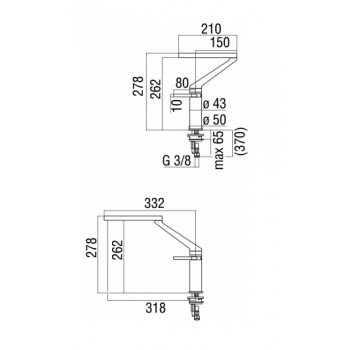 Nobili miscelatore lavabo con scarico Mia MI102118/1CR