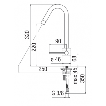 Nobili miscelatore lavabo con scarico Mia MI102118/1CR