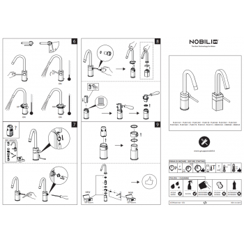 Nobili miscelatore lavabo con scarico Mia MI102118/1CR