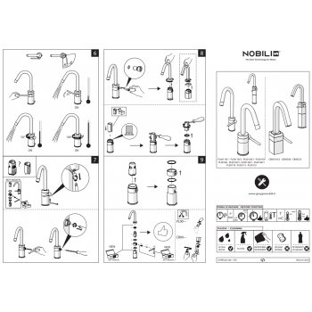 Nobili miscelatore lavabo con scarico Mia MI102118/1CR