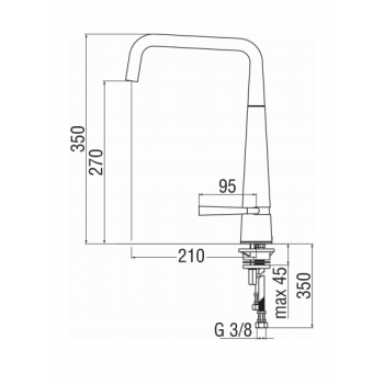 Nobili miscelatore lavabo con scarico Mia MI102118/1CR