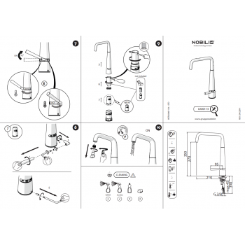 Nobili miscelatore lavabo con scarico Mia MI102118/1CR