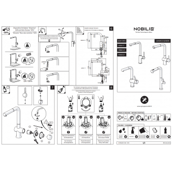 Nobili miscelatore lavabo con scarico Mia MI102118/1CR