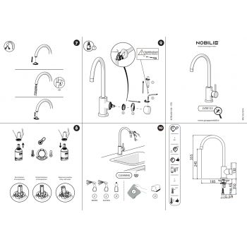 Nobili miscelatore lavabo con scarico Mia MI102118/1CR