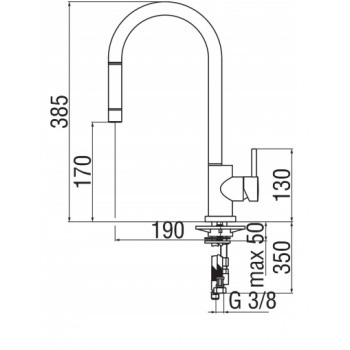 Nobili miscelatore lavabo con scarico Mia MI102118/1CR