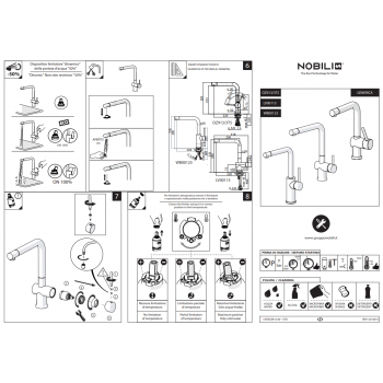 Nobili mischer Spüle Küche LV00137/1CR