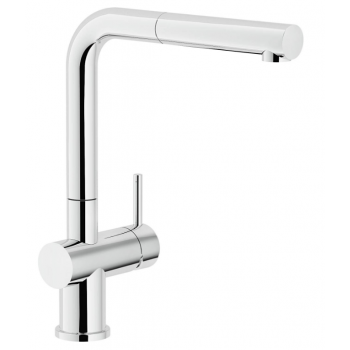 Nobili miscelatore lavello cucina con doccia estraibile, doccetta monogetto diam. 28 Live LV00117CR