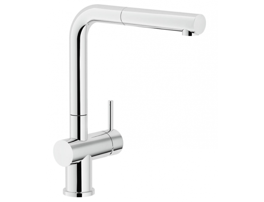Nobili miscelatore lavello cucina con doccia estraibile, doccetta monogetto diam. 28 Live LV00117CR
