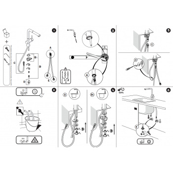 Nobili miscelatore lavello cucina con doccia a 2 getti estraibile Live LV00117/2CR
