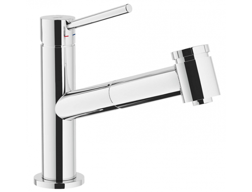 Nobili miscelatore lavello cucina con doccia estraibile Acquerelli AQ93117CR