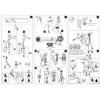 Nobili miscelatore lavello cucina con doccia estraibile Acquerelli AQ93117CR