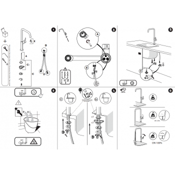 Nobili miscelatore lavello cucina Acquerelli AQ93113CR