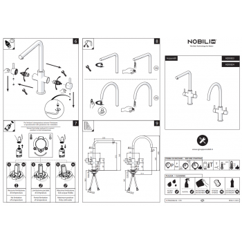 Nobili mischer Spüle Küche Acquerelli AQ93300CR